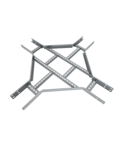 Х-разветвитель лестничный 50х600х1,5 мм Быстрый монтаж КМ-Профиль (LXDS50-600-1.5) в Абакане Аксессуары для лотков Pintop.ru