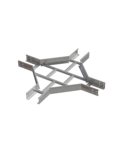 Х-разветвитель лестничный 100х100х1,5 мм HD N КМ-профиль (LXD100-100-1.5 HD N) в Абакане Аксессуары для лотков Pintop.ru