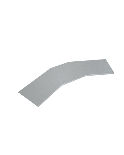 Крышка лестничного горизонтального угла 45 гр. 600 мм INOX304 КМ-Профиль (KLGL45-600 INOX304) в Абакане Аксессуары для лотков Pintop.ru