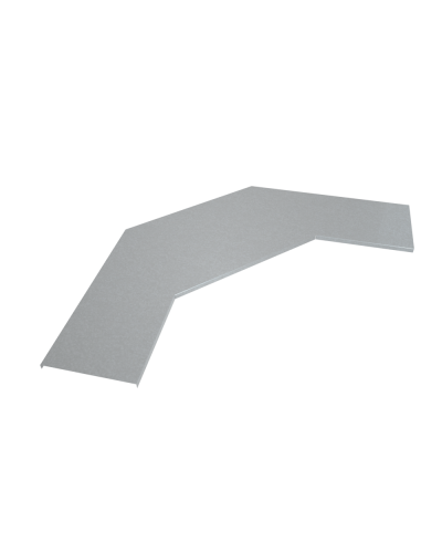 Крышка лестничного горизонтального угла 90 гр. 400 мм INOX304 КМ-Профиль (KLGL90-400 INOX304) в Абакане Аксессуары для лотков Pintop.ru