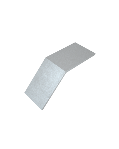 Крышка лестничного вертикального внешнего угла 45 гр. 800 мм HD85 КМ-профиль (KLVL45-800 HD85) в Абакане Аксессуары для лотков Pintop.ru