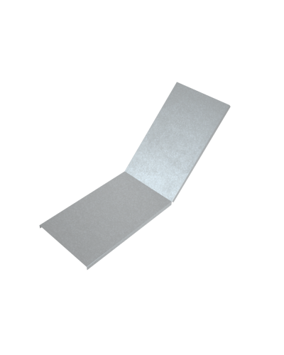 Крышка лестничного вертикального внутреннего угла 45 гр. 200 мм КМ-Профиль (KLNL45-200) в Абакане Аксессуары для лотков Pintop.ru