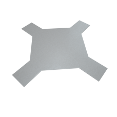 Крышка лестничного Х-разветвителя 150 мм INOX304 КМ-Профиль (KLXD150 INOX304)