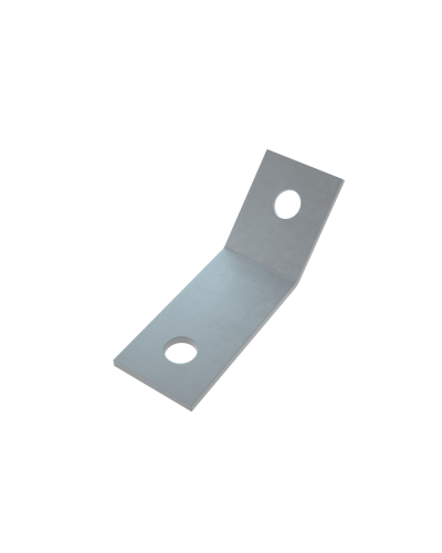 Уголок 45 гр. (2 отверстия) КМ-Профиль (USG45-2) в Абакане Аксессуары для лотков Pintop.ru