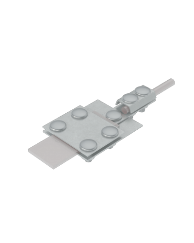 Универсальный контрольный соединитель полоса до 30 мм пруток Ø 5-8 мм КМ-Профиль (UKS-B30-D5-8) в Абакане Аксессуары для лотков Pintop.ru