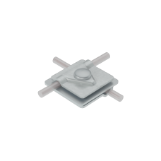 Универсальный соединитель для прутка Ø 5-10 мм с 3 пластинами 40х40 мм CU КМ-Профиль (3USM-D5-10 CU)