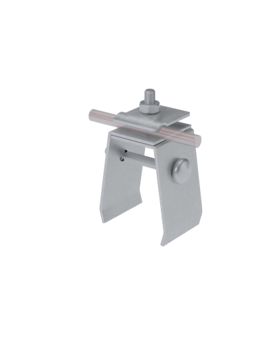 Универсальный фальцевый держатель H70 мм для прутка Ø 5-10 мм КМ-профиль (UFD-H70-D5-10) в Абакане Монтажные материалы Pintop.ru