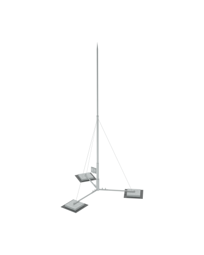 Вольностоящая молниеприемная мачта составная H2,5 м HD КМ-Профиль (VMR-H2.5 HD) в Абакане Монтажные материалы Pintop.ru