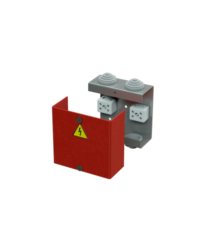 Коробка распределительная огнестойкая КРОПС, IP41, габаритные размеры 80х80х35 мм, для кабелей сечением до 2,5 мм2, 4 клеммы КМ-Профиль (FRJB-KM-ST1-2.5-04-КРОПС-IP41) в Абакане Распределительные коробки Pintop.ru