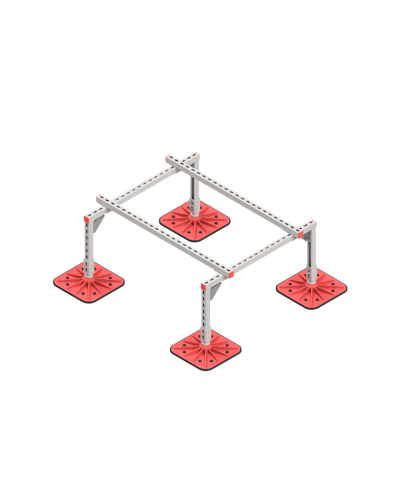 Опорная конструкция для установки оборудования TECHNORAPTOR FOOT 1000х1200 HD КМ-профиль (KM-TR-F-SSEI-1000-1200 HD) в Абакане Системы видеонаблюдения Pintop.ru
