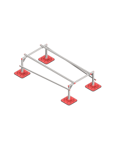 Опорная конструкция для установки оборудования TECHNORAPTOR FOOT 1000х2000 тип 1 КМ-профиль (KM-TR-F-SSEI-1000-2000-1) в Абакане Системы видеонаблюдения Pintop.ru