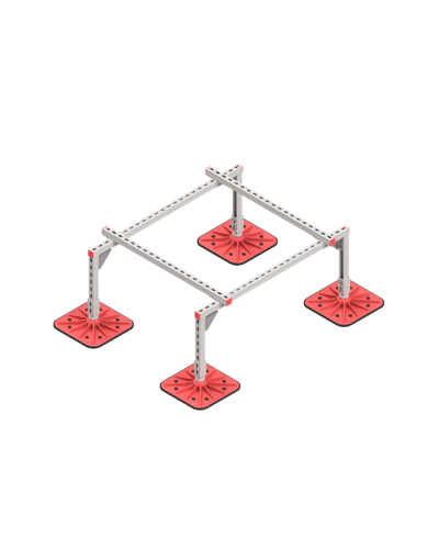 Опорная конструкция для установки оборудования TECHNORAPTOR FOOT 1200х1000 HD КМ-профиль (KM-TR-F-SSEI-1200-1000 HD) в Абакане Системы видеонаблюдения Pintop.ru