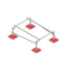 Опорная конструкция для установки оборудования TECHNORAPTOR FOOT 1200х1700 HD КМ-профиль (KM-TR-F-SSEI-1200-1700 HD)