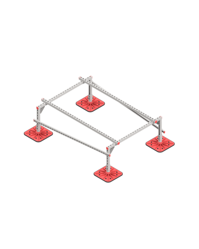 Опорная конструкция для установки оборудования TECHNORAPTOR FOOT 1200х1700 HD КМ-профиль (KM-TR-F-SSEI-1200-1700 HD) в Абакане Системы видеонаблюдения Pintop.ru