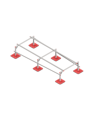 Опорная конструкция для установки оборудования TECHNORAPTOR FOOT 1200х3000 тип 1 HD КМ-профиль (KM-TR-F-SSEI-1200-3000-1 HD) в Абакане Системы видеонаблюдения Pintop.ru