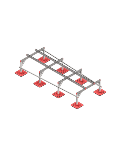 Опорная конструкция для установки оборудования TECHNORAPTOR FOOT 1200х3000 тип 3 КМ-профиль (KM-TR-F-SSEI-1200-3000-3) в Абакане Системы видеонаблюдения Pintop.ru