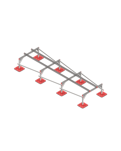 Опорная конструкция для установки оборудования TECHNORAPTOR FOOT 1200х4000 тип 1 HD КМ-профиль (KM-TR-F-SSEI-1200-4000-1 HD) в Абакане Системы видеонаблюдения Pintop.ru