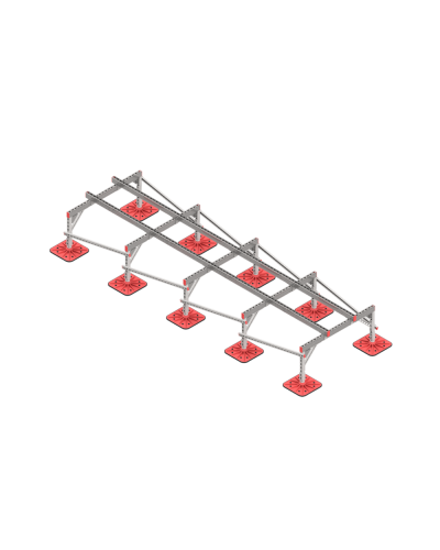 Опорная конструкция для установки оборудования TECHNORAPTOR FOOT 1200х4000 тип 2 HD КМ-профиль (KM-TR-F-SSEI-1200-4000-2 HD) в Абакане Системы видеонаблюдения Pintop.ru