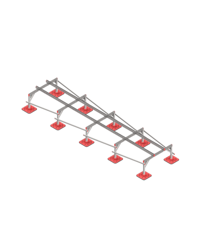 Опорная конструкция для установки оборудования TECHNORAPTOR FOOT 1200х5000 тип 1 HD КМ-профиль (KM-TR-F-SSEI-1200-5000-1 HD) в Абакане Системы видеонаблюдения Pintop.ru