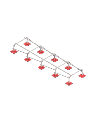 Опорная конструкция для установки оборудования TECHNORAPTOR FOOT 1200х5000 тип 2 HD КМ-профиль (KM-TR-F-SSEI-1200-5000-2 HD) в Абакане Системы видеонаблюдения Pintop.ru