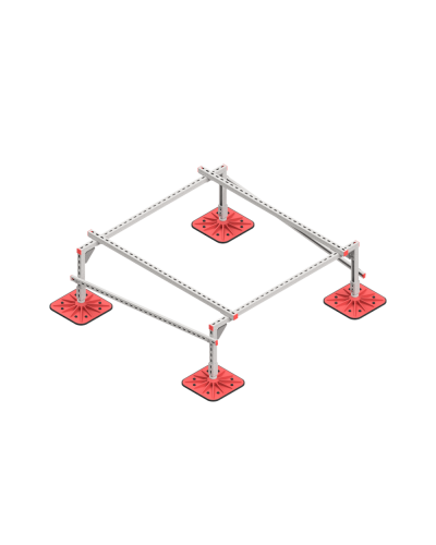 Опорная конструкция для установки оборудования TECHNORAPTOR FOOT 1500х1500 тип 1 КМ-профиль (KM-TR-F-SSEI-1500-1500-1) в Абакане Системы видеонаблюдения Pintop.ru