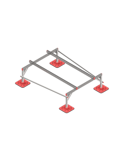 Опорная конструкция для установки оборудования TECHNORAPTOR FOOT 1500х2000 тип 1 HD КМ-профиль (KM-TR-F-SSEI-1500-2000-1 HD) в Абакане Системы видеонаблюдения Pintop.ru