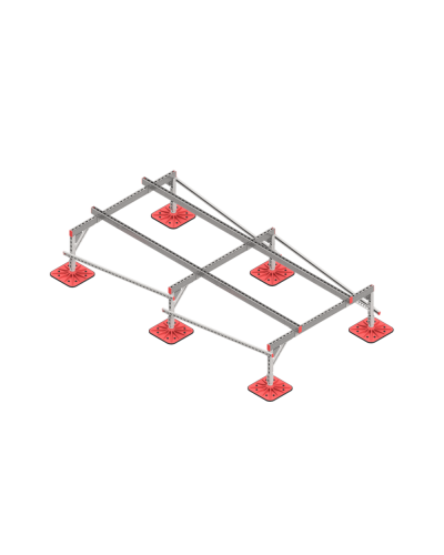 Опорная конструкция для установки оборудования TECHNORAPTOR FOOT 1500х3000 тип 1 HD КМ-профиль (KM-TR-F-SSEI-1500-3000-1 HD) в Абакане Системы видеонаблюдения Pintop.ru