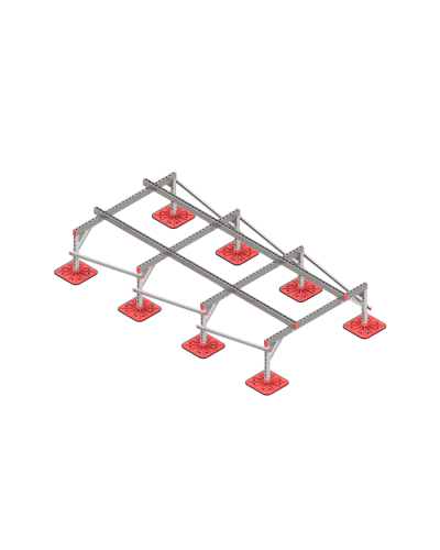 Опорная конструкция для установки оборудования TECHNORAPTOR FOOT 1500х3000 тип 2 КМ-профиль (KM-TR-F-SSEI-1500-3000-2) в Абакане Системы видеонаблюдения Pintop.ru