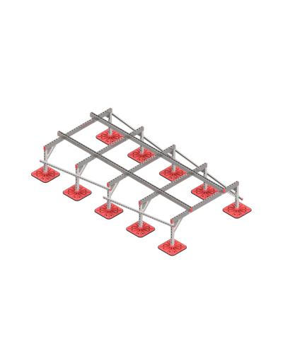 Опорная конструкция для установки оборудования TECHNORAPTOR FOOT 1500х3000 тип 3 КМ-профиль (KM-TR-F-SSEI-1500-3000-3) в Абакане Системы видеонаблюдения Pintop.ru