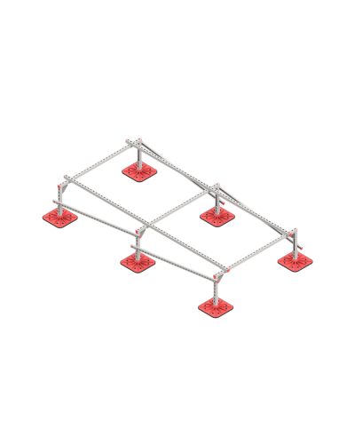 Опорная конструкция для установки оборудования TECHNORAPTOR FOOT 1500х3000 тип 4 КМ-профиль (KM-TR-F-SSEI-1500-3000-4) в Абакане Системы видеонаблюдения Pintop.ru