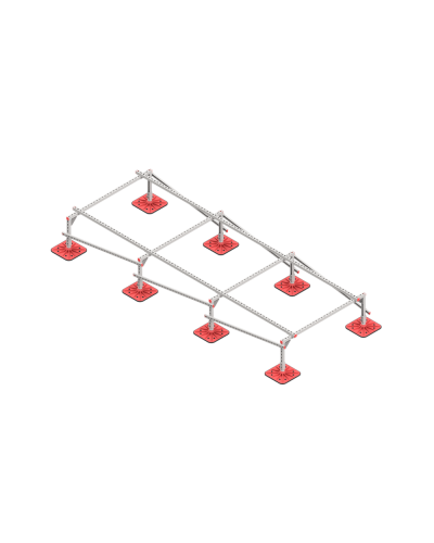 Опорная конструкция для установки оборудования TECHNORAPTOR FOOT 1500х4000 тип 1 КМ-профиль (KM-TR-F-SSEI-1500-4000-1) в Абакане Системы видеонаблюдения Pintop.ru