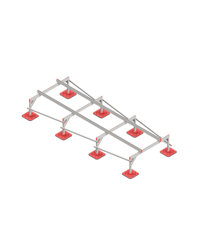 Опорная конструкция для установки оборудования TECHNORAPTOR FOOT 1500х4000 тип 2 КМ-профиль (KM-TR-F-SSEI-1500-4000-2) в Абакане Системы видеонаблюдения Pintop.ru