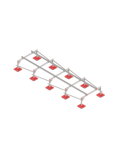 Опорная конструкция для установки оборудования TECHNORAPTOR FOOT 1500х5000 КМ-профиль (KM-TR-F-SSEI-1500-5000) в Абакане Системы видеонаблюдения Pintop.ru