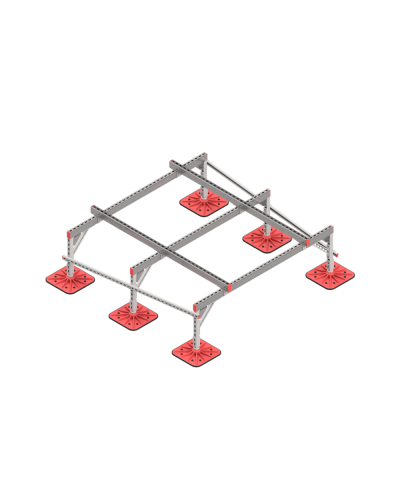 Опорная конструкция для установки оборудования TECHNORAPTOR FOOT 1800х1800 HD КМ-профиль (KM-TR-F-SSEI-1800-1800 HD) в Абакане Системы видеонаблюдения Pintop.ru