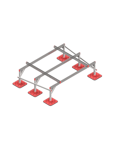 Опорная конструкция для установки оборудования TECHNORAPTOR FOOT 2000х1500 тип 1 HD КМ-профиль (KM-TR-F-SSEI-2000-1500-1 HD) в Абакане Системы видеонаблюдения Pintop.ru