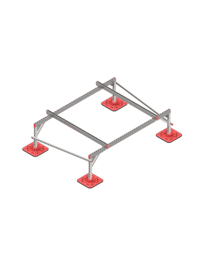 Опорная конструкция для установки оборудования TECHNORAPTOR FOOT 2000х1500 тип 2 КМ-профиль (KM-TR-F-SSEI-2000-1500-2) в Абакане Системы видеонаблюдения Pintop.ru