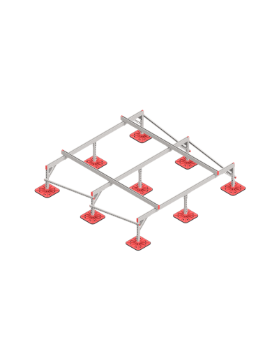 Опорная конструкция для установки оборудования TECHNORAPTOR FOOT 2500х2500 HD КМ-профиль (KM-TR-F-SSEI-2500-2500 HD) в Абакане Системы видеонаблюдения Pintop.ru