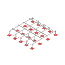 Опорная конструкция для установки оборудования TECHNORAPTOR FOOT 3500х3500 КМ-профиль (KM-TR-F-SSEI-3500-3500)