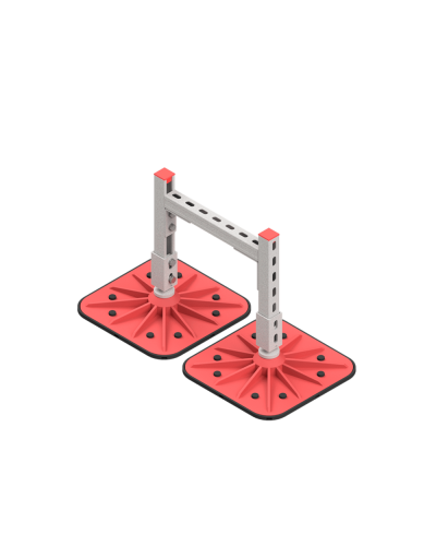 Опорная конструкция для горизонтальных прямоугольных воздуховодов и металлических лотков кабеленесущих систем TECHNORAPTOR FOOT 350х500 HD КМ-профиль (KM-TR-F-SSHRAD-350-500 HD) в Абакане Системы видеонаблюдения Pintop.ru