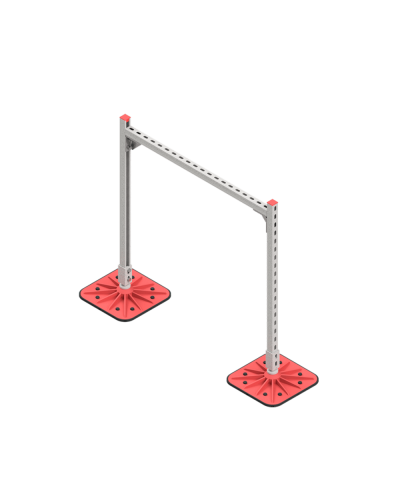 Опорная конструкция для горизонтальных прямоугольных воздуховодов и металлических лотков кабеленесущих систем TECHNORAPTOR FOOT 1000х1000 HD КМ-профиль (KM-TR-F-SSHRAD-1000-1000 HD) в Абакане Системы видеонаблюдения Pintop.ru