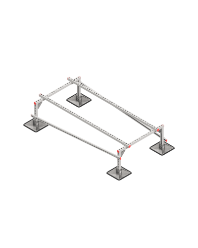 Опорная конструкция для установки оборудования TECHNORAPTOR STEELFOOT 1000х2000 тип 1 КМ-профиль (KM-TR-STF-SSEI-1000-2000-1) в Абакане Системы видеонаблюдения Pintop.ru
