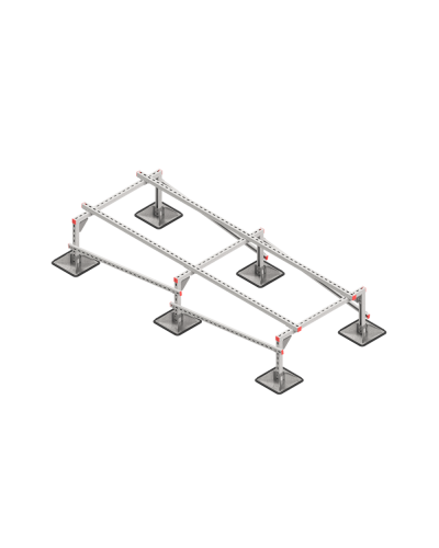 Опорная конструкция для установки оборудования TECHNORAPTOR STEELFOOT 1000х2500 КМ-профиль (KM-TR-STF-SSEI-1000-2500) в Абакане Системы видеонаблюдения Pintop.ru