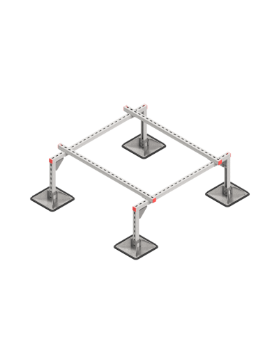 Опорная конструкция для установки оборудования TECHNORAPTOR STEELFOOT 1200х1200 КМ-профиль (KM-TR-STF-SSEI-1200-1200) в Абакане Системы видеонаблюдения Pintop.ru