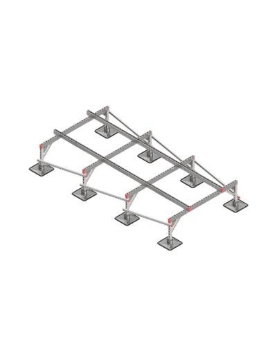 Опорная конструкция для установки оборудования TECHNORAPTOR STEELFOOT 1500х3000 тип 2 HD КМ-профиль (KM-TR-STF-SSEI-1500-3000-2 HD) в Абакане Системы видеонаблюдения Pintop.ru