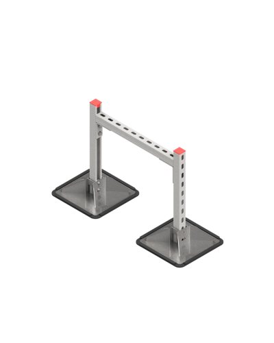 Опорная конструкция для горизонтальных прямоугольных воздуховодов и металлических лотков кабеленесущих систем TECHNORAPTOR STEELFOOT 500х500 HD КМ-профиль (KM-TR-STF-SSHRAD-500-500 HD) в Абакане Системы видеонаблюдения Pintop.ru