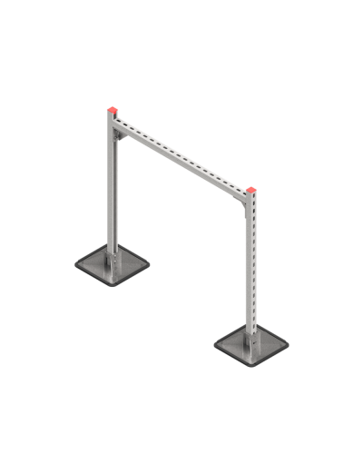 Опорная конструкция для горизонтальных прямоугольных воздуховодов и металлических лотков кабеленесущих систем TECHNORAPTOR STEELFOOT 1000х1000 HD КМ-профиль (KM-TR-STF-SSHRAD-1000-1000 HD) в Абакане Системы видеонаблюдения Pintop.ru