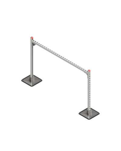 Опорная конструкция для горизонтальных прямоугольных воздуховодов и металлических лотков кабеленесущих систем TECHNORAPTOR STEELFOOT 1500х1000 КМ-профиль (KM-TR-STF-SSHRAD-1500-1000) в Абакане Системы видеонаблюдения Pintop.ru