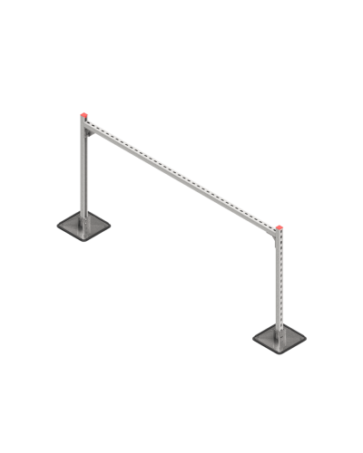 Опорная конструкция для горизонтальных прямоугольных воздуховодов и металлических лотков кабеленесущих систем TECHNORAPTOR STEELFOOT 2000х1000 HD КМ-профиль (KM-TR-STF-SSHRAD-2000-1000 HD) в Абакане Системы видеонаблюдения Pintop.ru