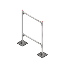 Опорная конструкция для горизонтальных прямоугольных воздуховодов и металлических лотков кабеленесущих систем TECHNORAPTOR STEELFOOT 1000х1500 HD КМ-профиль (KM-TR-STF-SSHRAD-1000-1500 HD)
