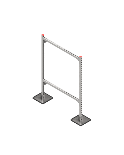 Опорная конструкция для горизонтальных прямоугольных воздуховодов и металлических лотков кабеленесущих систем TECHNORAPTOR STEELFOOT 1000х1500 HD КМ-профиль (KM-TR-STF-SSHRAD-1000-1500 HD) в Абакане Системы видеонаблюдения Pintop.ru